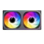 JONSBO ZB-240B Black Fan Case - 2in1, 2x120mm 3Pin ARGB Fans, PWM, 4-Sides Infinity Mirror