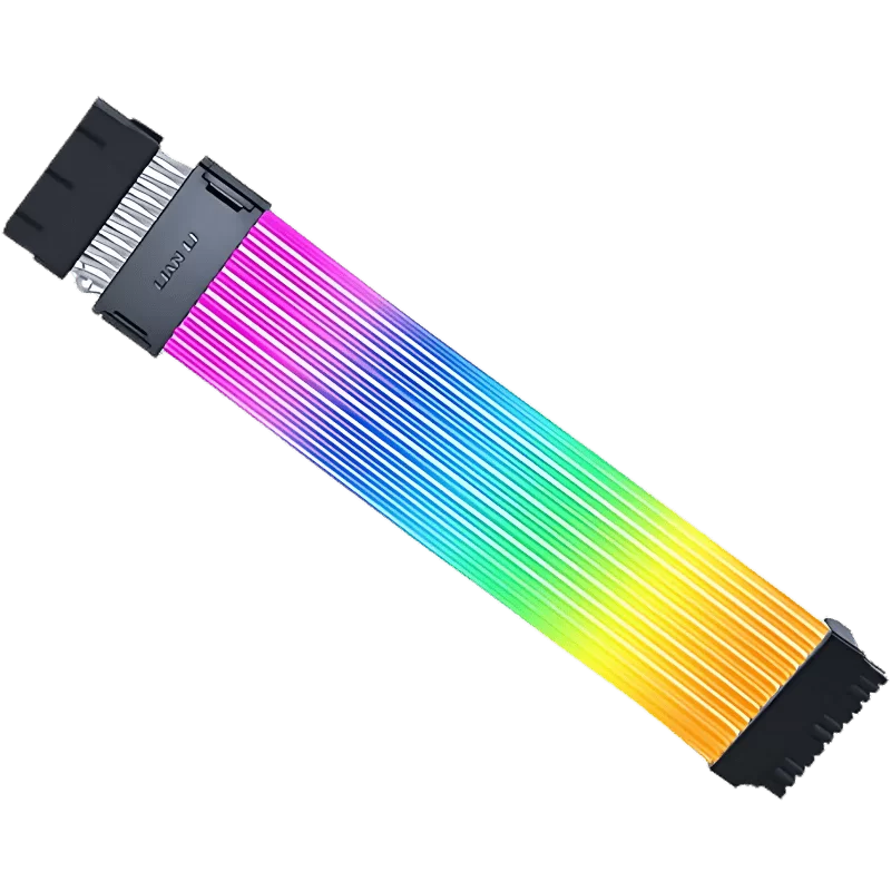 Lian Li Strimer Wireless 24P No Controller (PW24-1W) Addressable RGB Power Extension Cable - 260mm, 12 x light guide 1 Lian Li Strimer Wireless 24P No Controller (PW24-1W) Addressable RGB Power Extension Cable - 260mm, 12 x light guide