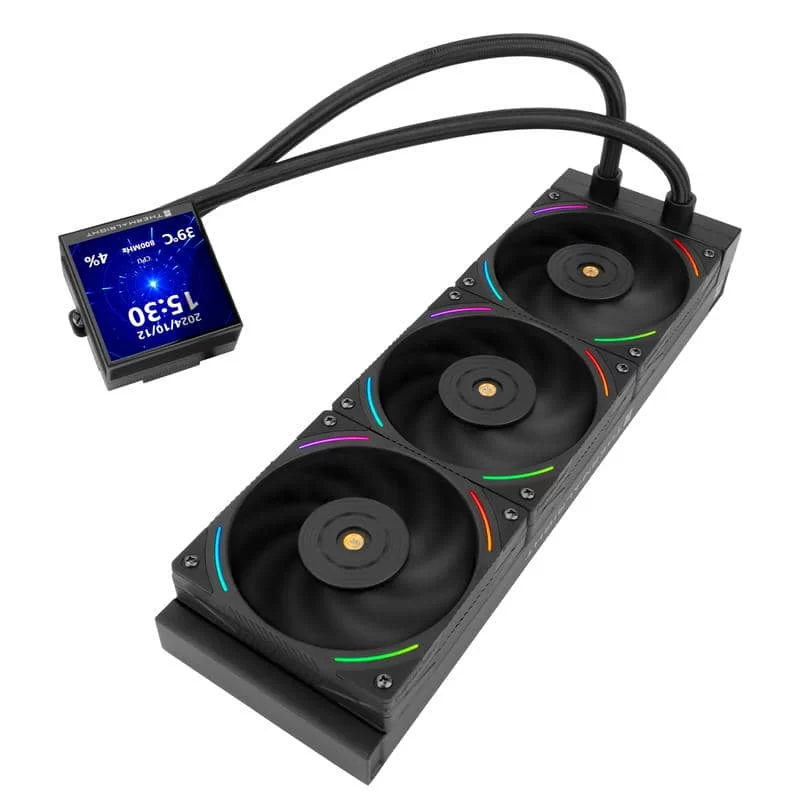 THERMALRIGHT Hyper Vision 360 ARGB Black AIO Liquid CPU Cooler - Black, IPS LCD Screen (480x480 Res), 360mm Radiator, ARGB 8 THERMALRIGHT Hyper Vision 360 ARGB Black AIO Liquid CPU Cooler - Black, IPS LCD Screen (480x480 Res), 360mm Radiator, ARGB - Ảnh 8