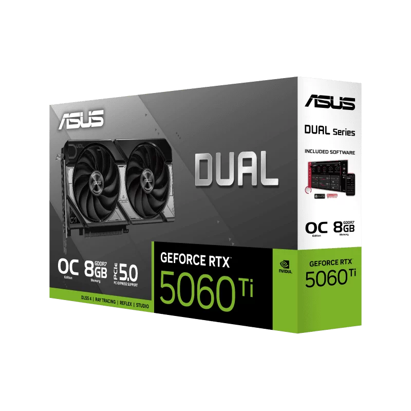 ASUS Dual GeForce RTX 5060Ti 8GB GDDR7 OC Edition (DUAL-RTX5060TI-O8G) Graphics Card 10 ASUS Dual GeForce RTX 5060Ti 8GB GDDR7 OC Edition (DUAL-RTX5060TI-O8G) Graphics Card - Ảnh 10