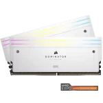 CORSAIR Dominator Titanium RGB 32GB (AMD Expo) Memory Kit – White, 32GB (2x16GB) 6000MHz CL30 (CMP32GX5M2B6000Z30W)