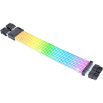 Lian Li Strimer Wireless CPU 2x8-PIN (PW8-1W-CPU) Addressable RGB Power Extension Cable - 260mm, 8 x light guide