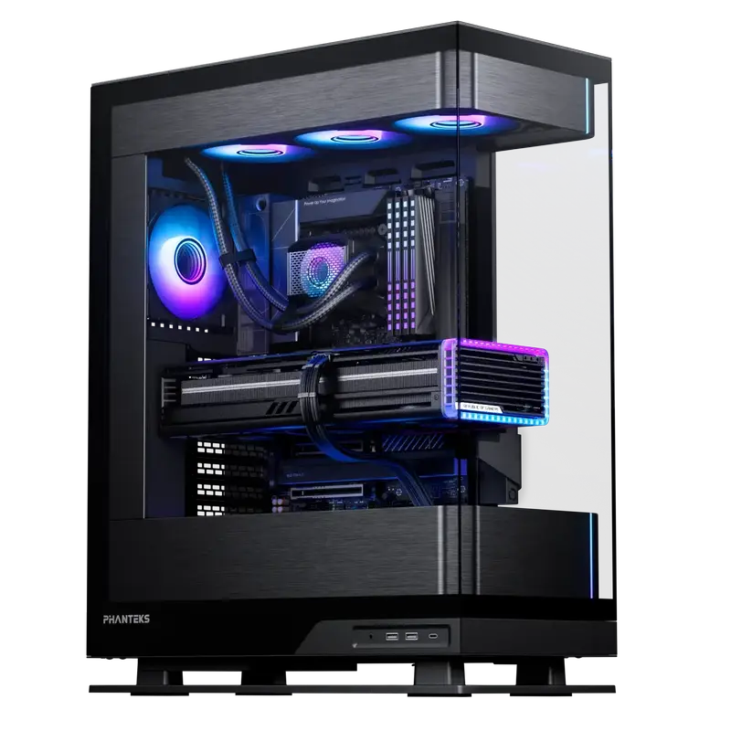 Phanteks Evolv X2 Brushed Black - See-through glass Design, Mid-Tower Case 8 Phanteks Evolv X2 Brushed Black - See-through glass Design, Mid-Tower Case - Ảnh 8