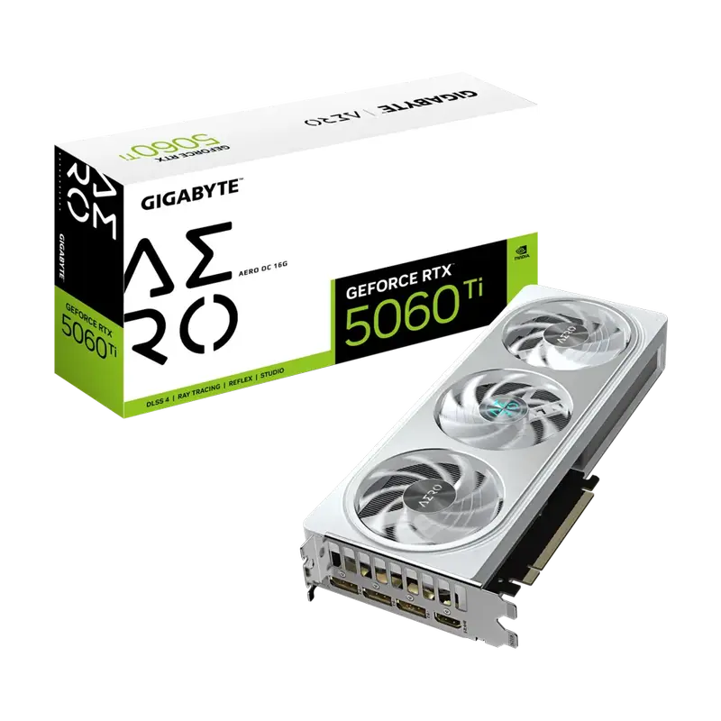 GIGABYTE GeForce RTX 5060Ti AERO OC 16G (GV-N506TAERO-OC-16GD) Graphics Card