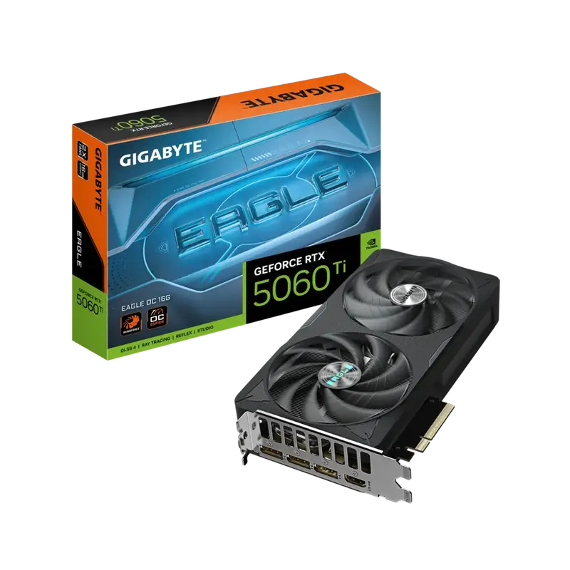 GIGABYTE GeForce RTX 5060Ti EAGLE OC 16G (GV-N506TEAGLE OC-16GD) Graphics Card 1 GIGABYTE GeForce RTX 5060Ti EAGLE OC 16G (GV-N506TEAGLE OC-16GD) Graphics Card