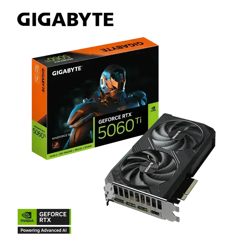 GIGABYTE GeForce RTX 5060Ti WINDFORCE 16G (GV-N506TWF2-16GD) Graphics Card 11 GIGABYTE GeForce RTX 5060Ti WINDFORCE 16G (GV-N506TWF2-16GD) Graphics Card - Ảnh 11