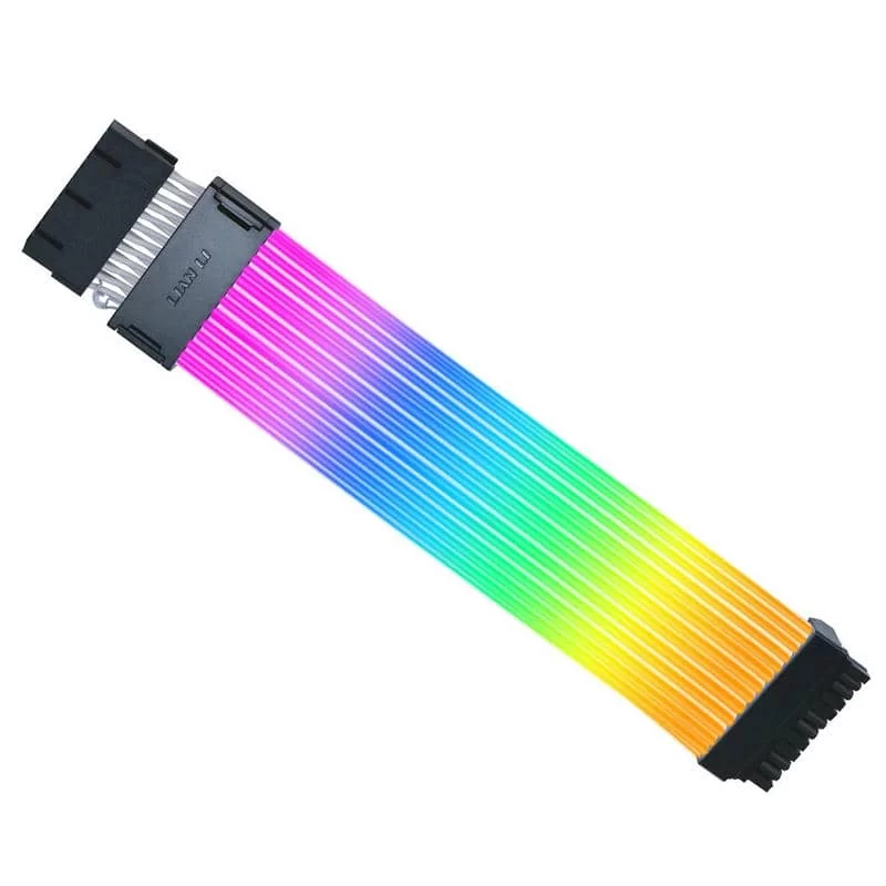 Lian Li Strimer Wireless 24P No Controller (PW24-1W) Addressable RGB Power Extension Cable - 260mm, 12 x light guide 2 Lian Li Strimer Wireless 24P No Controller (PW24-1W) Addressable RGB Power Extension Cable - 260mm, 12 x light guide - Ảnh 2
