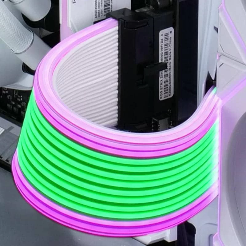 Lian Li Strimer Wireless 24P No Controller (PW24-1W) Addressable RGB Power Extension Cable - 260mm, 12 x light guide 7 Lian Li Strimer Wireless 24P No Controller (PW24-1W) Addressable RGB Power Extension Cable - 260mm, 12 x light guide - Ảnh 7