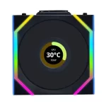 Lian Li UNI FAN SL Wireless LCD 120 Single Black Fan (12SLLCD1W1B) - 1x 120mm fans, 1.6" LCD Display