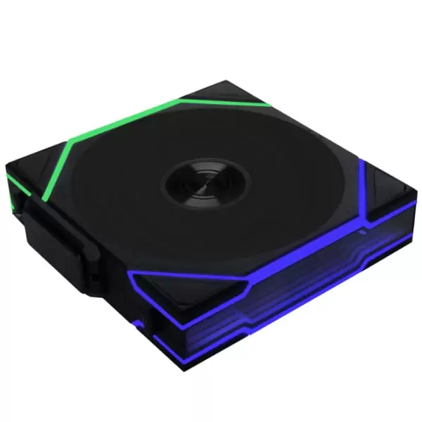 Lian Li UNI FAN TL120 LCD Wireless Reverse Blade Triple Black Fan (12RTLLCD1W3B) - 3x 120mm fans, 2.4 GHz Wireless Signal for RGB & Fan Control 7 Lian Li UNI FAN TL120 LCD Wireless Reverse Blade Triple Black Fan (12RTLLCD1W3B) - 3x 120mm fans, 2.4 GHz Wireless Signal for RGB & Fan Control - Ảnh 7