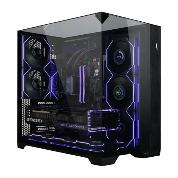 Lian Li UNI FAN TL120 LCD Wireless Reverse Blade Triple Black Fan (12RTLLCD1W3B) - 3x 120mm fans, 2.4 GHz Wireless Signal for RGB & Fan Control 3 Lian Li UNI FAN TL120 LCD Wireless Reverse Blade Triple Black Fan (12RTLLCD1W3B) - 3x 120mm fans, 2.4 GHz Wireless Signal for RGB & Fan Control - Ảnh 3