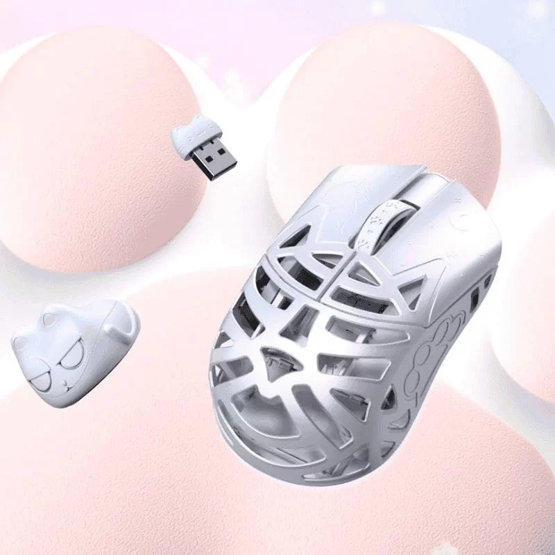 WLMOUSE Beast Miao Magnesium Gaming Mouse - 31g Magnesium Alloy + ABS Plastic Bottom 4 WLMOUSE Beast Miao Magnesium Gaming Mouse - 31g Magnesium Alloy + ABS Plastic Bottom - Ảnh 4