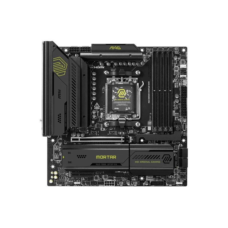 MSI MAG B850M MORTAR WIFI Mainboard 2 MSI MAG B850M MORTAR WIFI Mainboard - Ảnh 2