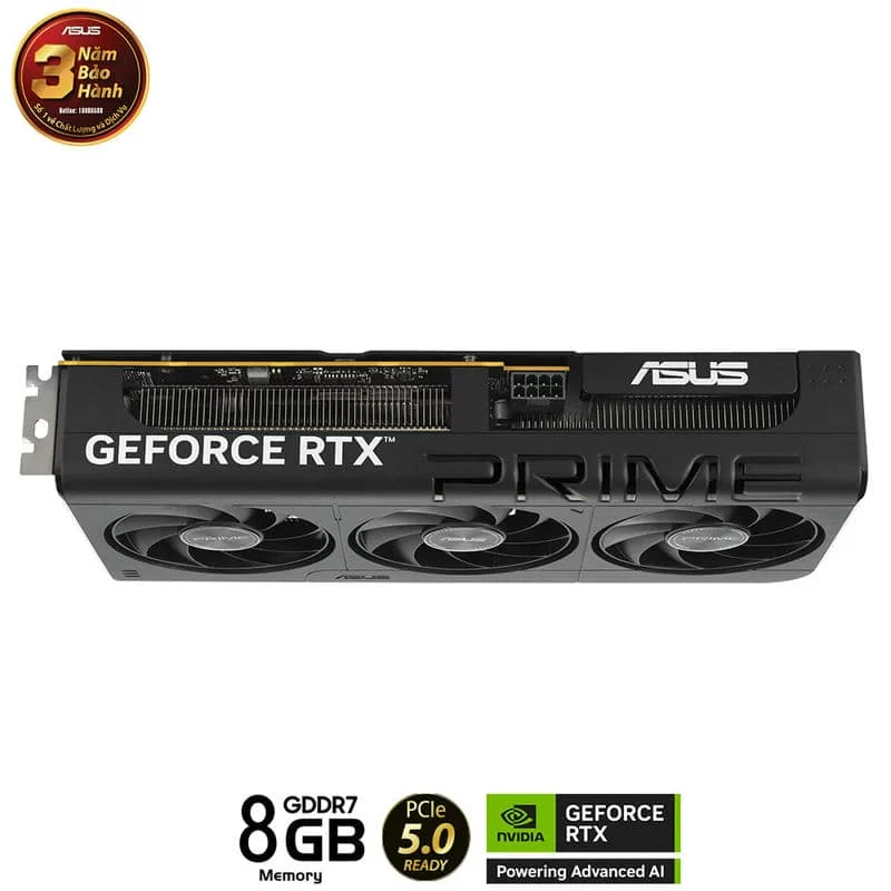 ASUS PRIME GeForce RTX 5060 8GB GDDR7 (PRIME-RTX5060-8G) Graphics Card 3 ASUS PRIME GeForce RTX 5060 8GB GDDR7 (PRIME-RTX5060-8G) Graphics Card - Ảnh 3