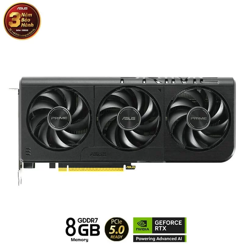 ASUS PRIME GeForce RTX 5060 8GB GDDR7 (PRIME-RTX5060-8G) Graphics Card 4 ASUS PRIME GeForce RTX 5060 8GB GDDR7 (PRIME-RTX5060-8G) Graphics Card - Ảnh 4