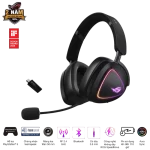 ASUS ROG Delta II Black Wireless Gaming - 50mm Titanium Drivers, Bluetooth + 2.4 GHz + 3.5 mm