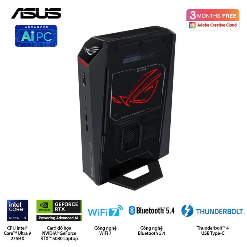 ASUS ROG NUC (2025) NUC15JNK (RNUC15JNK9X289A0) Gaming Desktop mini PC - Ultra 9 275HX, 32GB (2x16GB) 6400 DDR5, 1TB M.2 2280 NVMe™ PCIe® 4.0, RTX 5080 Laptop GPU, Win 11 Home 1 ASUS ROG NUC (2025) NUC15JNK (RNUC15JNK9X289A0) Gaming Desktop mini PC - Ultra 9 275HX, 32GB (2x16GB) 6400 DDR5, 1TB M.2 2280 NVMe™ PCIe® 4.0, RTX 5080 Laptop GPU, Win 11 Home
