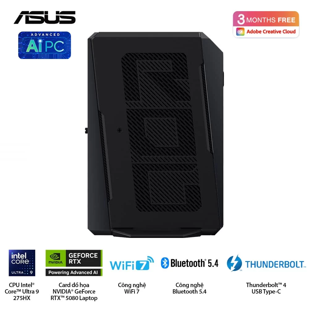ASUS ROG NUC (2025) NUC15JNK (RNUC15JNK9X289A0) Gaming Desktop mini PC - Ultra 9 275HX, 32GB (2x16GB) 6400 DDR5, 1TB M.2 2280 NVMe™ PCIe® 4.0, RTX 5080 Laptop GPU, Win 11 Home 6 ASUS ROG NUC (2025) NUC15JNK (RNUC15JNK9X289A0) Gaming Desktop mini PC - Ultra 9 275HX, 32GB (2x16GB) 6400 DDR5, 1TB M.2 2280 NVMe™ PCIe® 4.0, RTX 5080 Laptop GPU, Win 11 Home - Ảnh 6