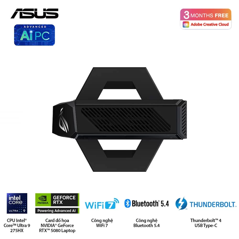 ASUS ROG NUC (2025) NUC15JNK (RNUC15JNK9X289A0) Gaming Desktop mini PC - Ultra 9 275HX, 32GB (2x16GB) 6400 DDR5, 1TB M.2 2280 NVMe™ PCIe® 4.0, RTX 5080 Laptop GPU, Win 11 Home 11 ASUS ROG NUC (2025) NUC15JNK (RNUC15JNK9X289A0) Gaming Desktop mini PC - Ultra 9 275HX, 32GB (2x16GB) 6400 DDR5, 1TB M.2 2280 NVMe™ PCIe® 4.0, RTX 5080 Laptop GPU, Win 11 Home - Ảnh 11