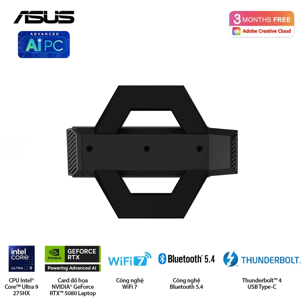 ASUS ROG NUC (2025) NUC15JNK (RNUC15JNK9X289A0) Gaming Desktop mini PC - Ultra 9 275HX, 32GB (2x16GB) 6400 DDR5, 1TB M.2 2280 NVMe™ PCIe® 4.0, RTX 5080 Laptop GPU, Win 11 Home 12 ASUS ROG NUC (2025) NUC15JNK (RNUC15JNK9X289A0) Gaming Desktop mini PC - Ultra 9 275HX, 32GB (2x16GB) 6400 DDR5, 1TB M.2 2280 NVMe™ PCIe® 4.0, RTX 5080 Laptop GPU, Win 11 Home - Ảnh 12