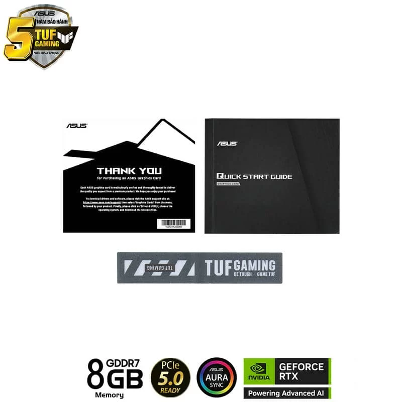 ASUS TUF Gaming GeForce RTX 5060 8GB GDDR7 OC Edition (TUF-RTX5060-O8G-GAMING) Graphics Card 5 ASUS TUF Gaming GeForce RTX 5060 8GB GDDR7 OC Edition (TUF-RTX5060-O8G-GAMING) Graphics Card - Ảnh 5