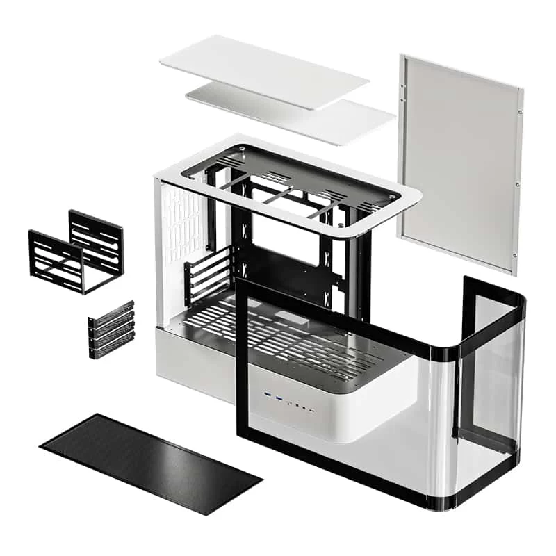 QC.Art HM1 Sea View M-ATX Tower Case 4 QC.Art HM1 Sea View M-ATX Tower Case - Ảnh 4