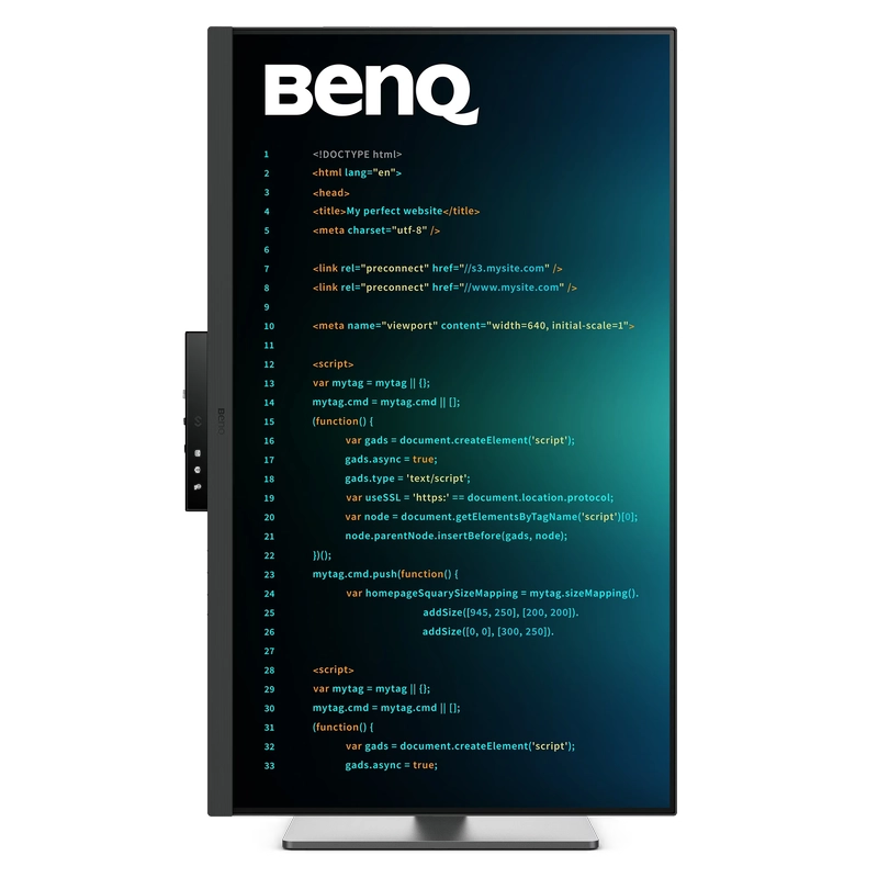 BenQ RD320U Programming Monitor - 31.5 inch, 4K UHD (3840x2160) 16:9, HDR10 VESA DisplayHDR 400, IPS 60Hz, USB‑C 90W 5 BenQ RD320U Programming Monitor - 31.5 inch, 4K UHD (3840x2160) 16:9, HDR10 VESA DisplayHDR 400, IPS 60Hz, USB‑C 90W - Ảnh 5