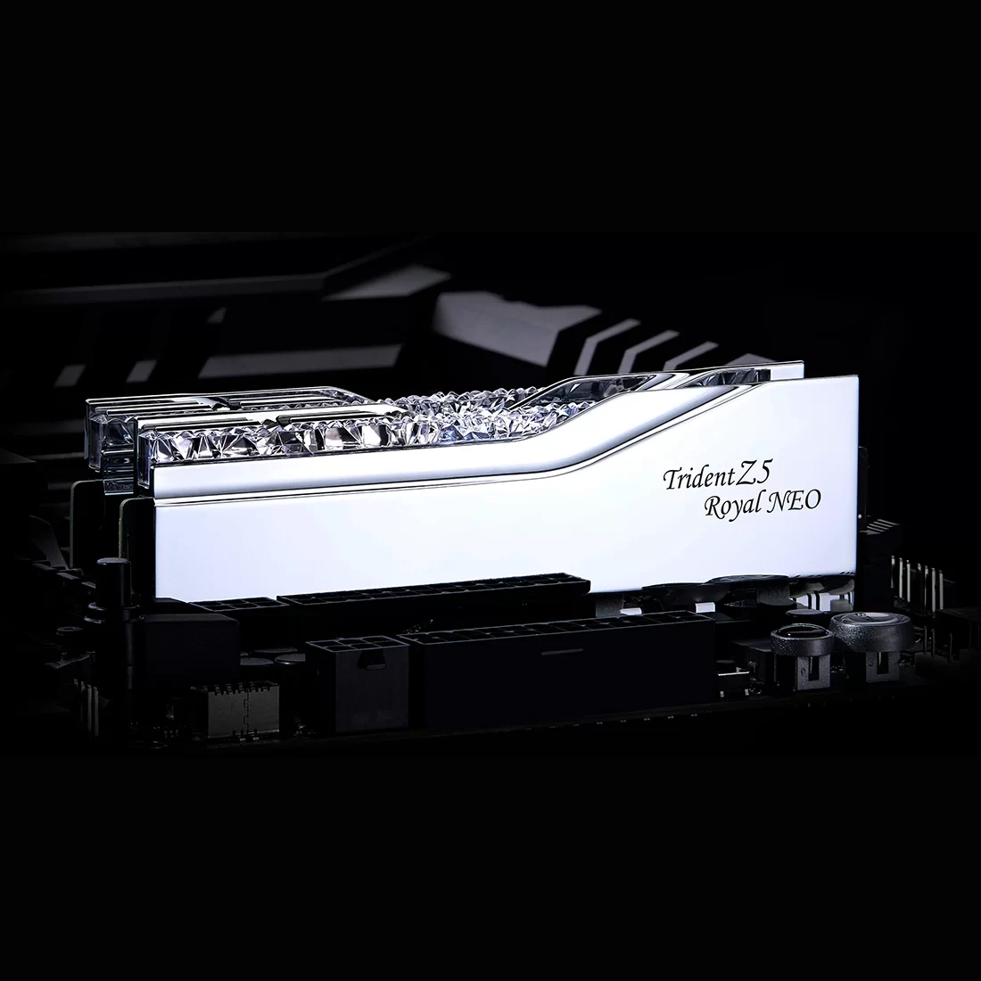 G.Skill Trident Z5 Royal Neo Silver 96GB (2x48GB) Memory Kit - AMD EXPO, 6000MHz CL30 (F5-6000J3036F48GX2-TR5NS) 3 G.Skill Trident Z5 Royal Neo Silver 96GB (2x48GB) Memory Kit - AMD EXPO, 6000MHz CL30 (F5-6000J3036F48GX2-TR5NS) - Ảnh 3