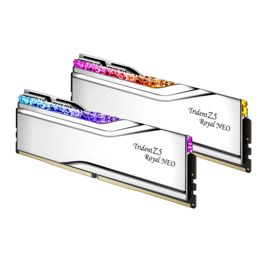 G.Skill Trident Z5 Royal Neo Silver 96GB (2x48GB) Memory Kit - AMD EXPO, 6000MHz CL30 (F5-6000J3036F48GX2-TR5NS) 4 G.Skill Trident Z5 Royal Neo Silver 96GB (2x48GB) Memory Kit - AMD EXPO, 6000MHz CL30 (F5-6000J3036F48GX2-TR5NS) - Ảnh 4
