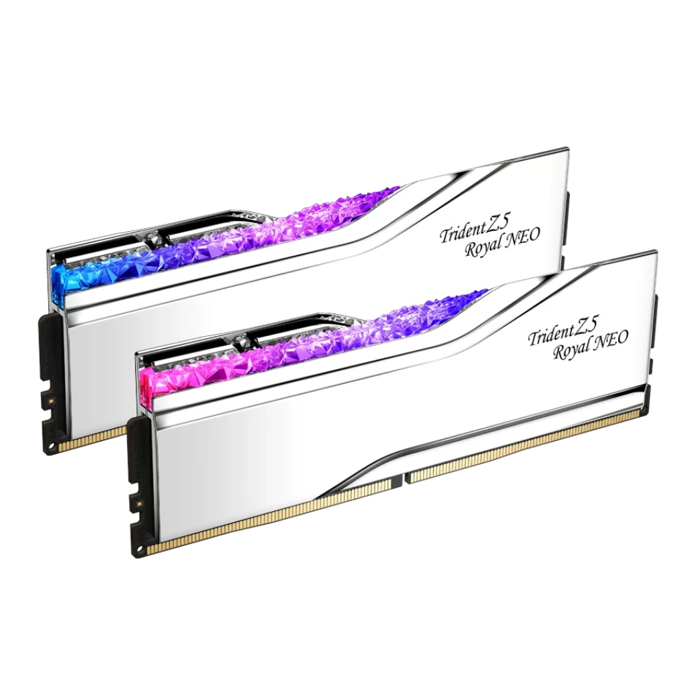 G.Skill Trident Z5 Royal Neo Silver 96GB (2x48GB) Memory Kit - AMD EXPO, 6000MHz CL30 (F5-6000J3036F48GX2-TR5NS) 5 G.Skill Trident Z5 Royal Neo Silver 96GB (2x48GB) Memory Kit - AMD EXPO, 6000MHz CL30 (F5-6000J3036F48GX2-TR5NS) - Ảnh 5