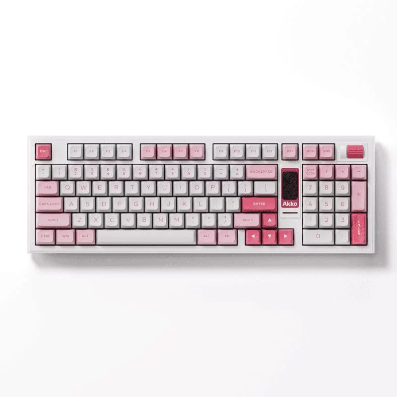 AKKO 5098B Prunus Lannesiana Keyboard - 98%, TFT LCD screen, Multi-modes, Gasket mount, PBT Dye-Sub Keycaps, Hotswap, 8000mAh 3 AKKO 5098B Prunus Lannesiana Keyboard - 98%, TFT LCD screen, Multi-modes, Gasket mount, PBT Dye-Sub Keycaps, Hotswap, 8000mAh - Ảnh 3