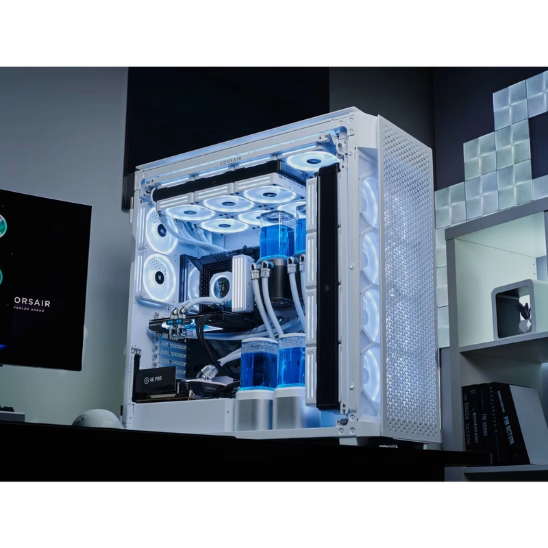 CORSAIR CORSAIR 9000D White RGB AIRFLOW Super Full-Tower PC Case 6 CORSAIR CORSAIR 9000D White RGB AIRFLOW Super Full-Tower PC Case - Ảnh 6