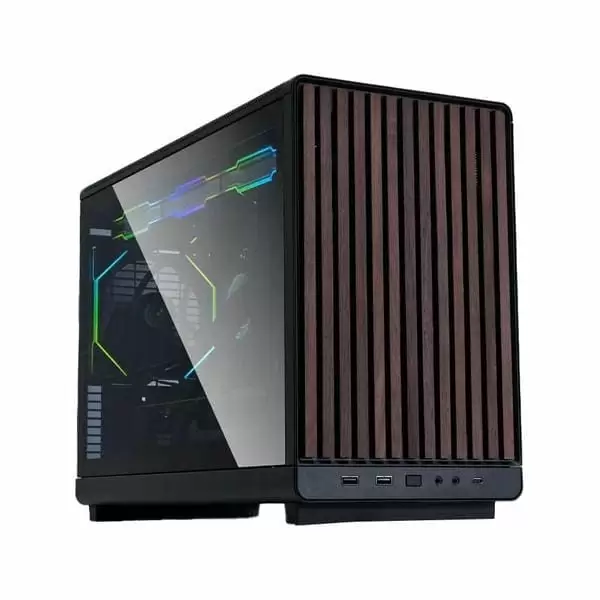 Lian Li DAN A3-mATX - Wood Front & Side Tempered Glass Panel Edition, M-ATX Case 2 Lian Li DAN A3-mATX - Wood Front & Side Tempered Glass Panel Edition, M-ATX Case - Ảnh 2