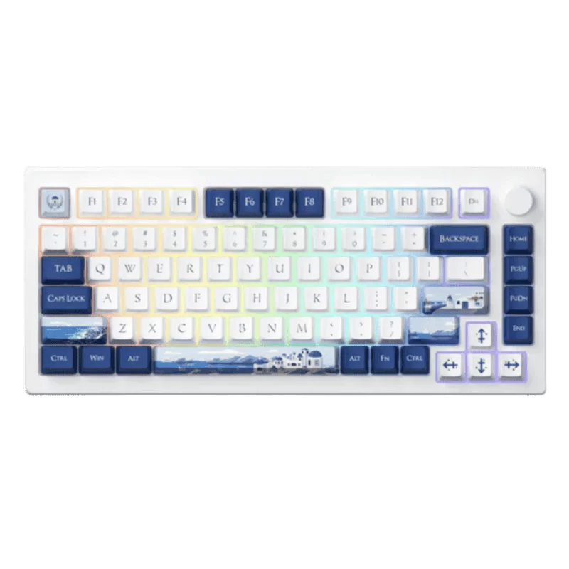AKKO MOD007B-HE PC Santorini Sakura Pink Magnetic Switch Keyboard - 75%, RGB backlit, USB Type C 8K Hz Polling Rate Rapid Trigger 1 AKKO MOD007B-HE PC Santorini Sakura Pink Magnetic Switch Keyboard - 75%, RGB backlit, USB Type C 8K Hz Polling Rate Rapid Trigger
