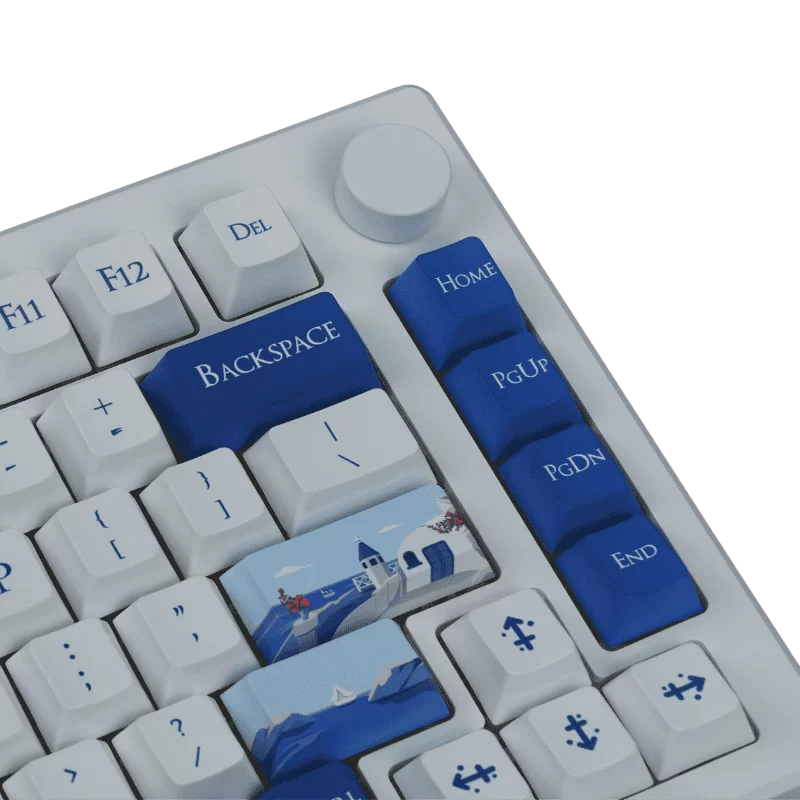 AKKO MOD007B-HE PC Santorini Sakura Pink Magnetic Switch Keyboard - 75%, RGB backlit, USB Type C 8K Hz Polling Rate Rapid Trigger 3 AKKO MOD007B-HE PC Santorini Sakura Pink Magnetic Switch Keyboard - 75%, RGB backlit, USB Type C 8K Hz Polling Rate Rapid Trigger - Ảnh 3