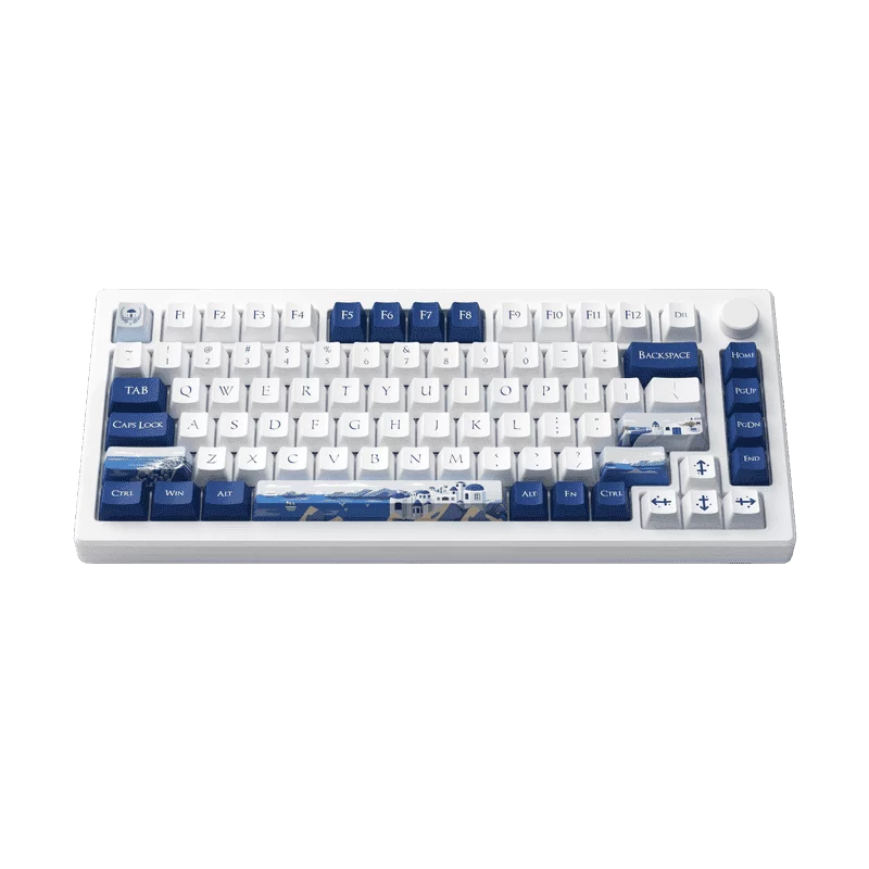 AKKO MOD007B-HE PC Santorini Sakura Pink Magnetic Switch Keyboard - 75%, RGB backlit, USB Type C 8K Hz Polling Rate Rapid Trigger 5 AKKO MOD007B-HE PC Santorini Sakura Pink Magnetic Switch Keyboard - 75%, RGB backlit, USB Type C 8K Hz Polling Rate Rapid Trigger - Ảnh 5