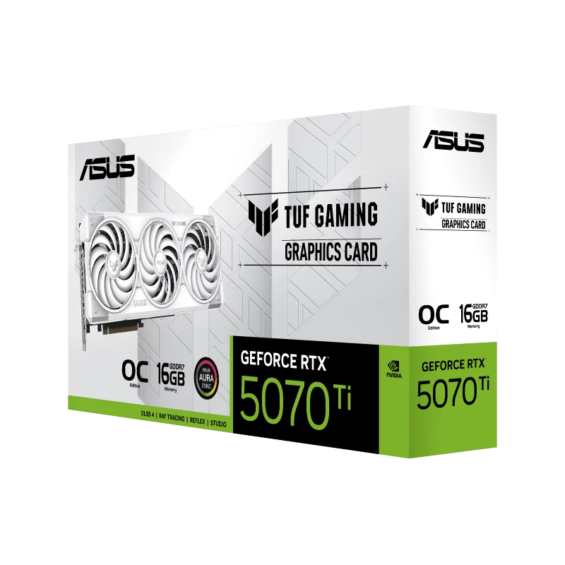ASUS TUF Gaming GeForce RTX 5070Ti White OC Edition 16GB GDDR7 (TUF-RTX5070TI-O16G-WHITE-GAMING) Graphics Card 10 ASUS TUF Gaming GeForce RTX 5070Ti White OC Edition 16GB GDDR7 (TUF-RTX5070TI-O16G-WHITE-GAMING) Graphics Card - Ảnh 10