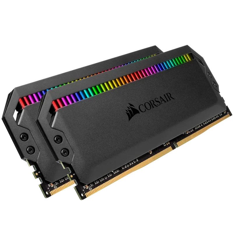 CORSAIR Dominator Platinum RGB 16GB Memory Kit - Black, 16GB (2x8GB) DDR4, 3200MHz, CL16 (CMT16GX4M2E3200C16) 2 CORSAIR Dominator Platinum RGB 16GB Memory Kit - Black, 16GB (2x8GB) DDR4, 3200MHz, CL16 (CMT16GX4M2E3200C16) - Ảnh 2
