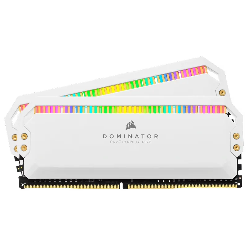 CORSAIR Dominator Platinum RGB 16GB Memory Kit - White, 16GB (2x8GB) DDR4, 3200MHz, CL16 (CMT16GX4M2C3200C16W)