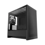 NZXT H3 Flow Black MATX Airflow Case - All Black, 1x F120Q (CV) Fan