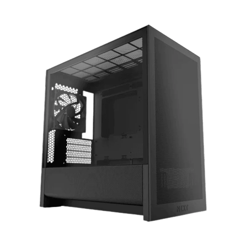 NZXT H3 Flow Black MATX Airflow Case - All Black, 1x F120Q (CV) Fan 1 NZXT H3 Flow Black MATX Airflow Case - All Black, 1x F120Q (CV) Fan