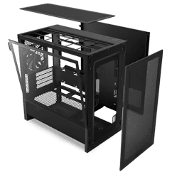 NZXT H3 Flow Black MATX Airflow Case - All Black, 1x F120Q (CV) Fan 3 NZXT H3 Flow Black MATX Airflow Case - All Black, 1x F120Q (CV) Fan - Ảnh 3