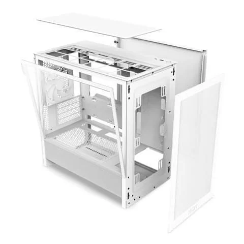 NZXT H3 Flow White MATX Airflow Case - All White, 1x F120Q (CV) Fan 9 NZXT H3 Flow White MATX Airflow Case - All White, 1x F120Q (CV) Fan - Ảnh 9