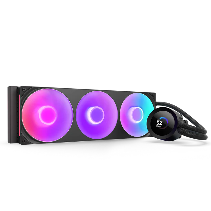 NZXT Kraken Plus 360 RGB V2 Black AIO Liquid CPU Cooler - 1.54 inch LCD, 360mm radiator, F360 RGB Core (EV) Fan 1 NZXT Kraken Plus 360 RGB V2 Black AIO Liquid CPU Cooler - 1.54 inch LCD, 360mm radiator, F360 RGB Core (EV) Fan