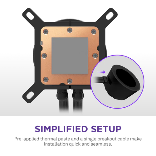 NZXT Kraken Plus 360 RGB V2 Black AIO Liquid CPU Cooler - 1.54 inch LCD, 360mm radiator, F360 RGB Core (EV) Fan 7 NZXT Kraken Plus 360 RGB V2 Black AIO Liquid CPU Cooler - 1.54 inch LCD, 360mm radiator, F360 RGB Core (EV) Fan - Ảnh 7