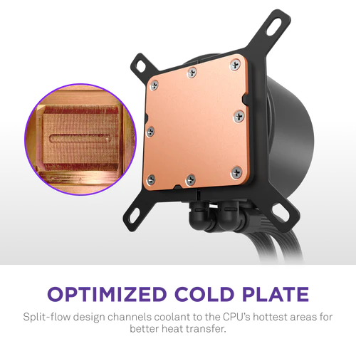 NZXT Kraken Plus 360 RGB V2 Black AIO Liquid CPU Cooler - 1.54 inch LCD, 360mm radiator, F360 RGB Core (EV) Fan 9 NZXT Kraken Plus 360 RGB V2 Black AIO Liquid CPU Cooler - 1.54 inch LCD, 360mm radiator, F360 RGB Core (EV) Fan - Ảnh 9
