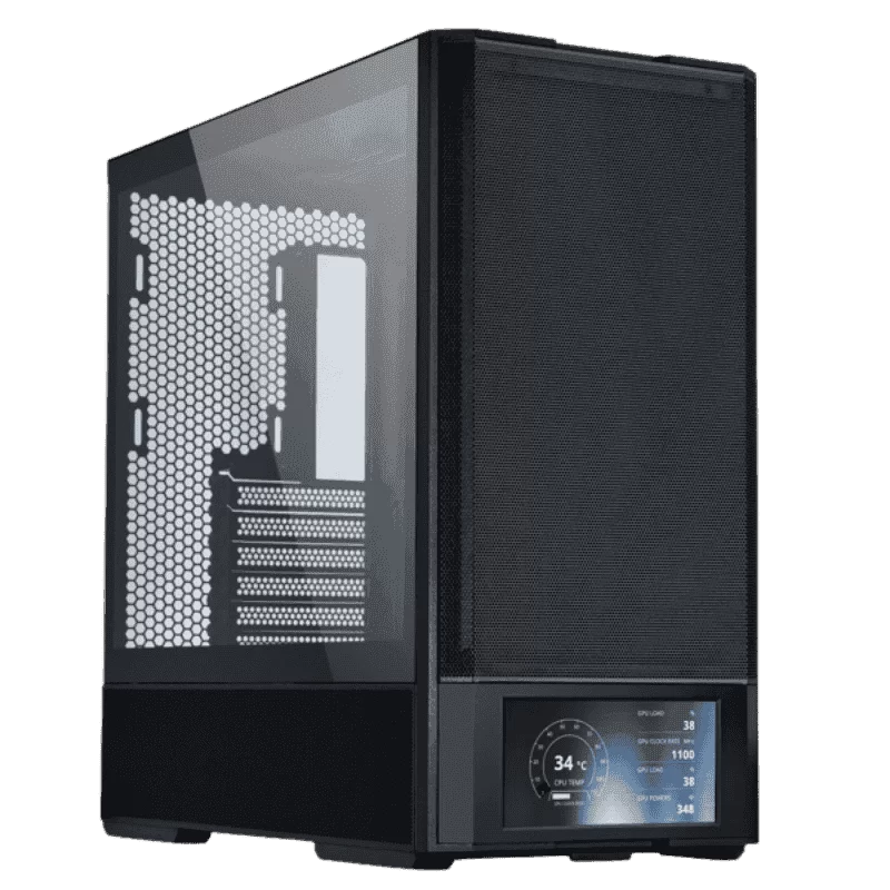 Lian Li LANCOOL 207 Digital Black Case - 6.5" LCD Screen, 2x140mm PWM front, 2x120mm PWM bottom fans pre-Installed 1 Lian Li LANCOOL 207 Digital Black Case - 6.5" LCD Screen, 2x140mm PWM front, 2x120mm PWM bottom fans pre-Installed