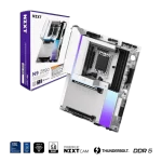 NZXT N9 Z890 White Wi-Fi 7 Mainboard - Full Cover & RGB (N9-Z89XT-B1)