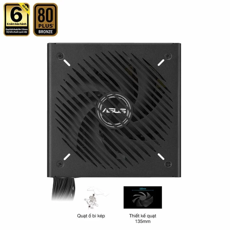 ASUS Prime 750B Black PSU - 750W Bronze, Dual Ball Fan Bearings, 135mm Fan Design 15 ASUS Prime 750B Black PSU - 750W Bronze, Dual Ball Fan Bearings, 135mm Fan Design - Ảnh 15