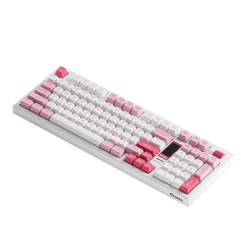 AKKO 5098B Prunus Lannesiana Keyboard - 98%, TFT LCD screen, Multi-modes, Gasket mount, PBT Dye-Sub Keycaps, Hotswap, 8000mAh 8 AKKO 5098B Prunus Lannesiana Keyboard - 98%, TFT LCD screen, Multi-modes, Gasket mount, PBT Dye-Sub Keycaps, Hotswap, 8000mAh - Ảnh 8